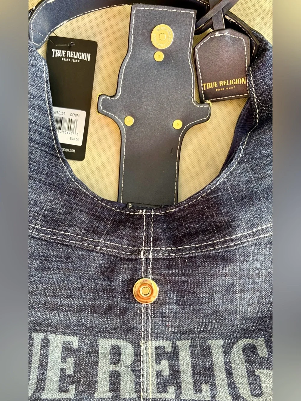 NWT TRUE RELIGION Denim Hobo Bag , Denim Wallet, Jessica S. Sunglasses & Scarf